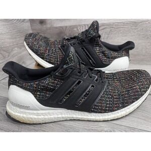 Adidas Ultra Boost F35232 Black Multi-Color Shoes Men's 13 Sneakers